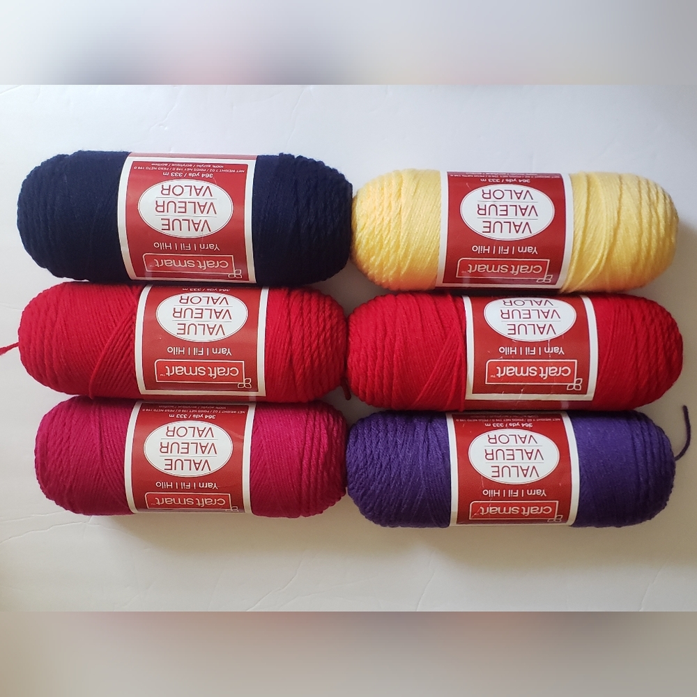 Craft Smart Yarn Lot of 6